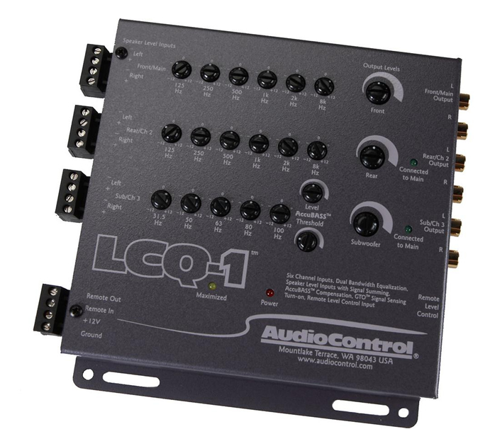 AudioControl LCQ-1 6-channel line output converter with equalizer — (Gray)