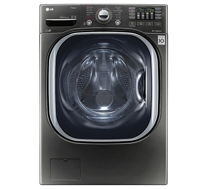 LG 4.5 Cu. Ft. 14 Cycle Front Loading Washer Black stainless steel