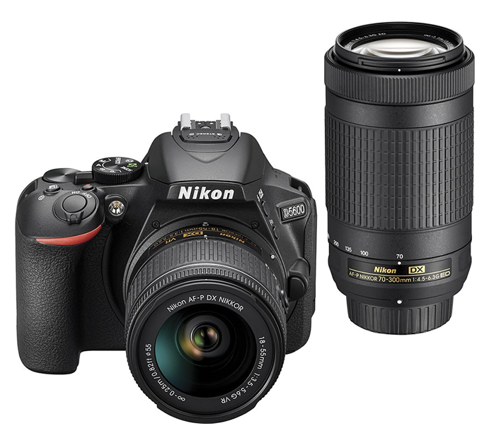 Nikon D5600 DSLR Camera with 18-55mm and 70-300mm Lenses