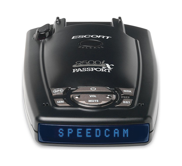 Escort Passport 9500ix Radar detector with GPS and preloaded camera database (Blue display)