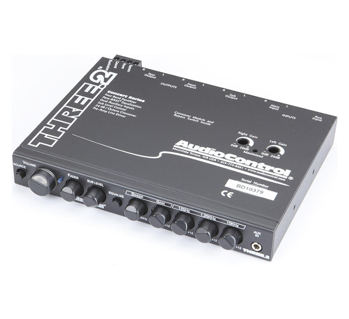 AudioControl THREE.2 In-dash equalizer with crossover and line driver