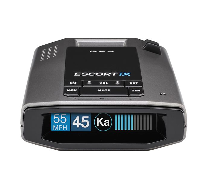 Radar detector with Bluetooth®, GPS, and preloaded camera database