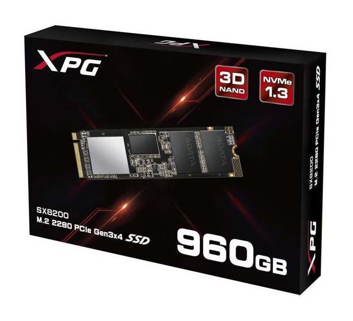 XPG SX8200 PCIe NVMe Gen3x4 M.2 2280 960GB SSD